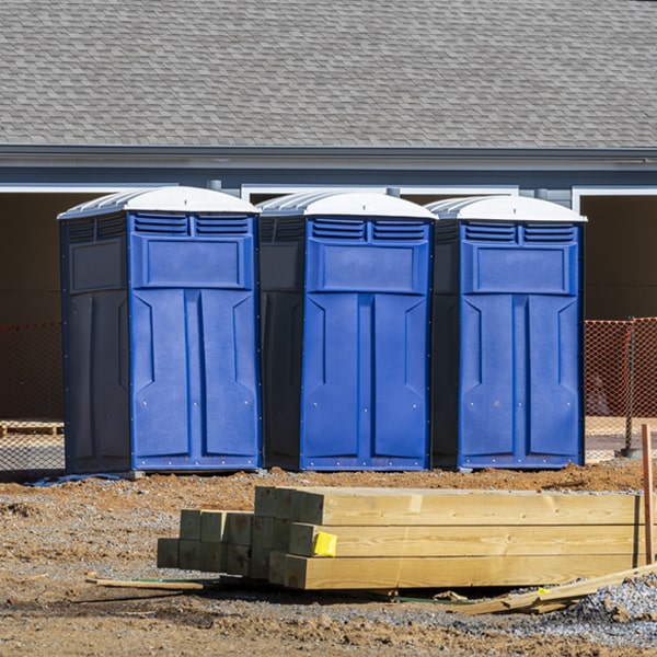 is there a specific order in which to place multiple porta potties in Haycock PA